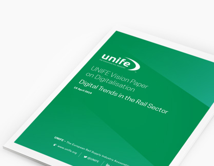 UNIFE vision paper on digitalisation