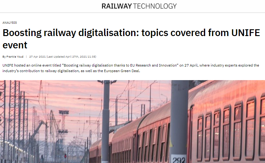 Boosting railway digitalisation: topics covered from UNIFE event (Railway-technology)