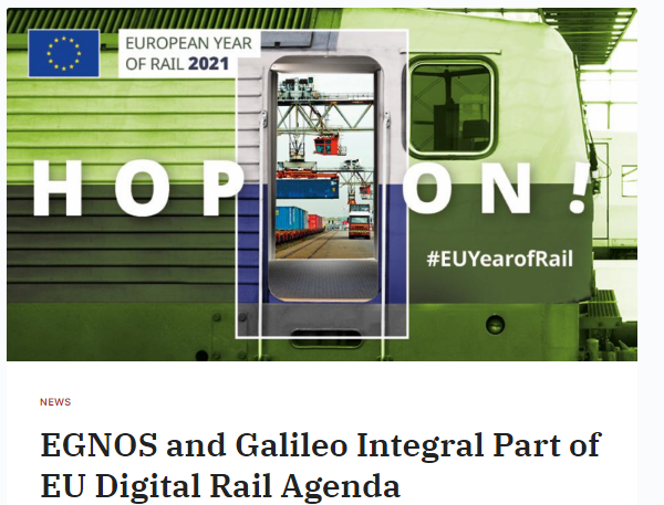 EGNOS and Galileo Integral Part of EU Digital Rail Agenda (Gim-international)