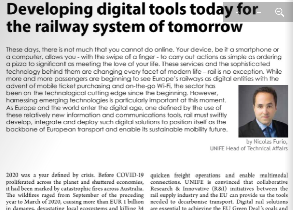 Developing digital tools today for the railway system of tomorrow (Railway Pro)