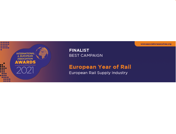 UNIFE’s European Year of Rail Campaign named one of Association of Association Executives’ Best of 2021!