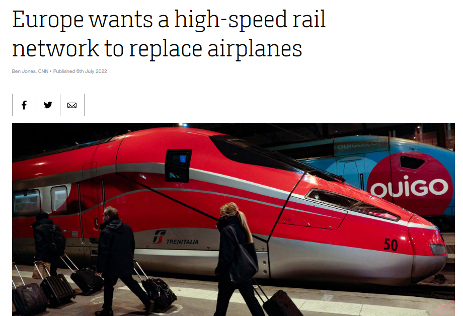 Europe wants a high-speed rail network to replace airplanes (CNN)