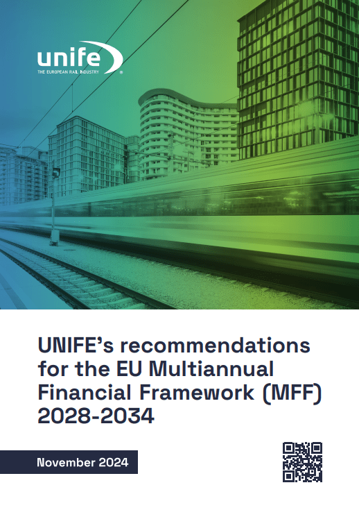 UNIFE’s recommendations for the EU Multiannual Financial Framework (MFF) 2028-2034