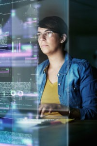 She’s developing advanced code