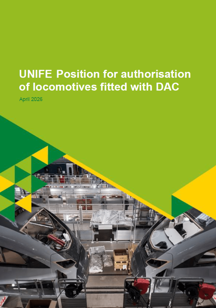 UNIFE Position for authorisation of locomotives fitted with DAC
