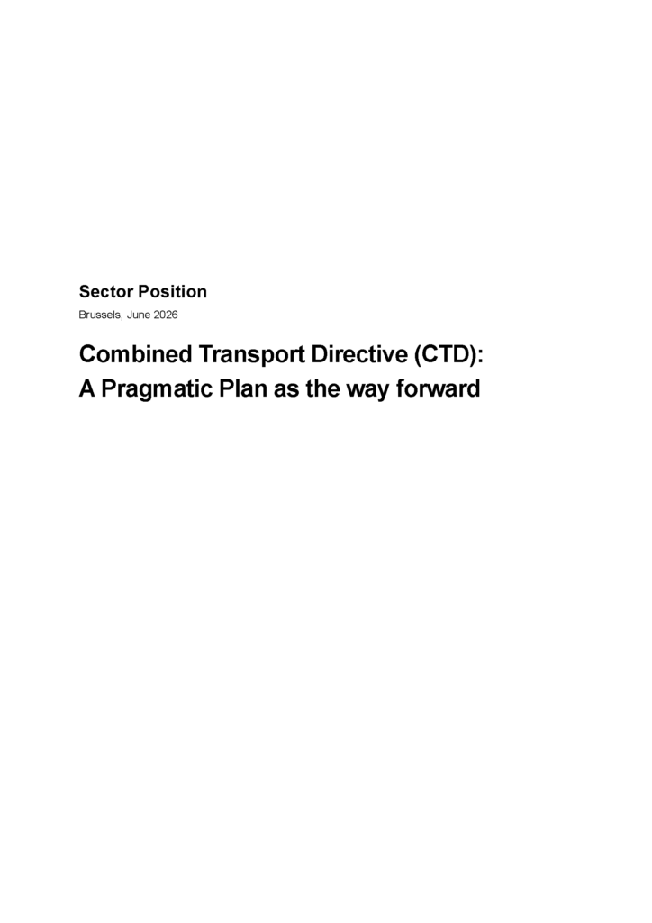 Combined Transport Directive: A Pragmatic Plan as the way forward